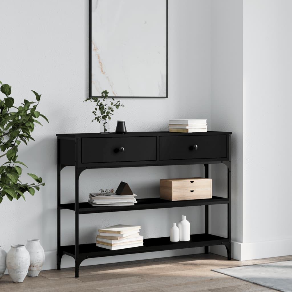 Console Tafel Met Lade Met Plank 100 X 25 X 75 Cm