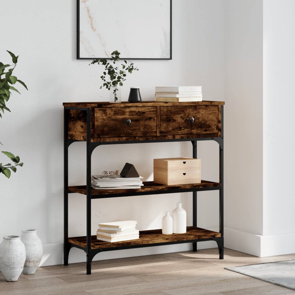 Console Tafel Met Lade Met Plank 100 X 25 X 75 Cm