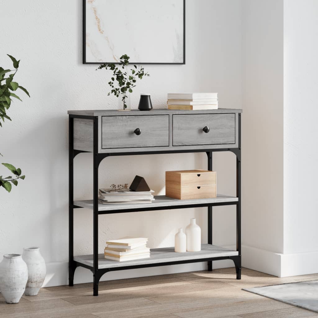 Console Tafel Met Lade Met Plank 100 X 25 X 75 Cm