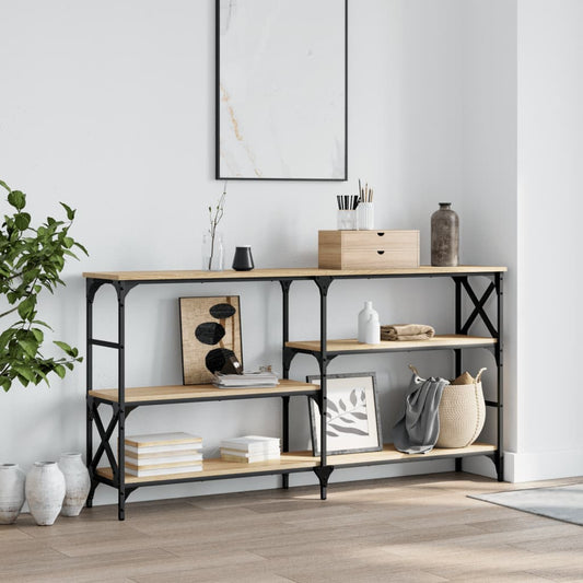 Wandtafel 150X29X76,5 Cm Bewerkt Hout Kleurig