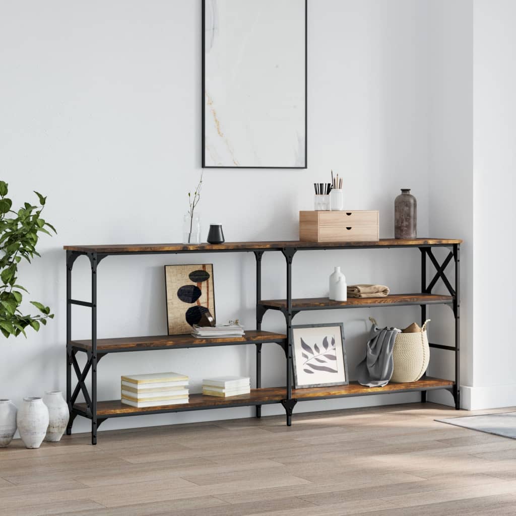 Wandtafel 150X29X76,5 Cm Bewerkt Hout Kleurig
