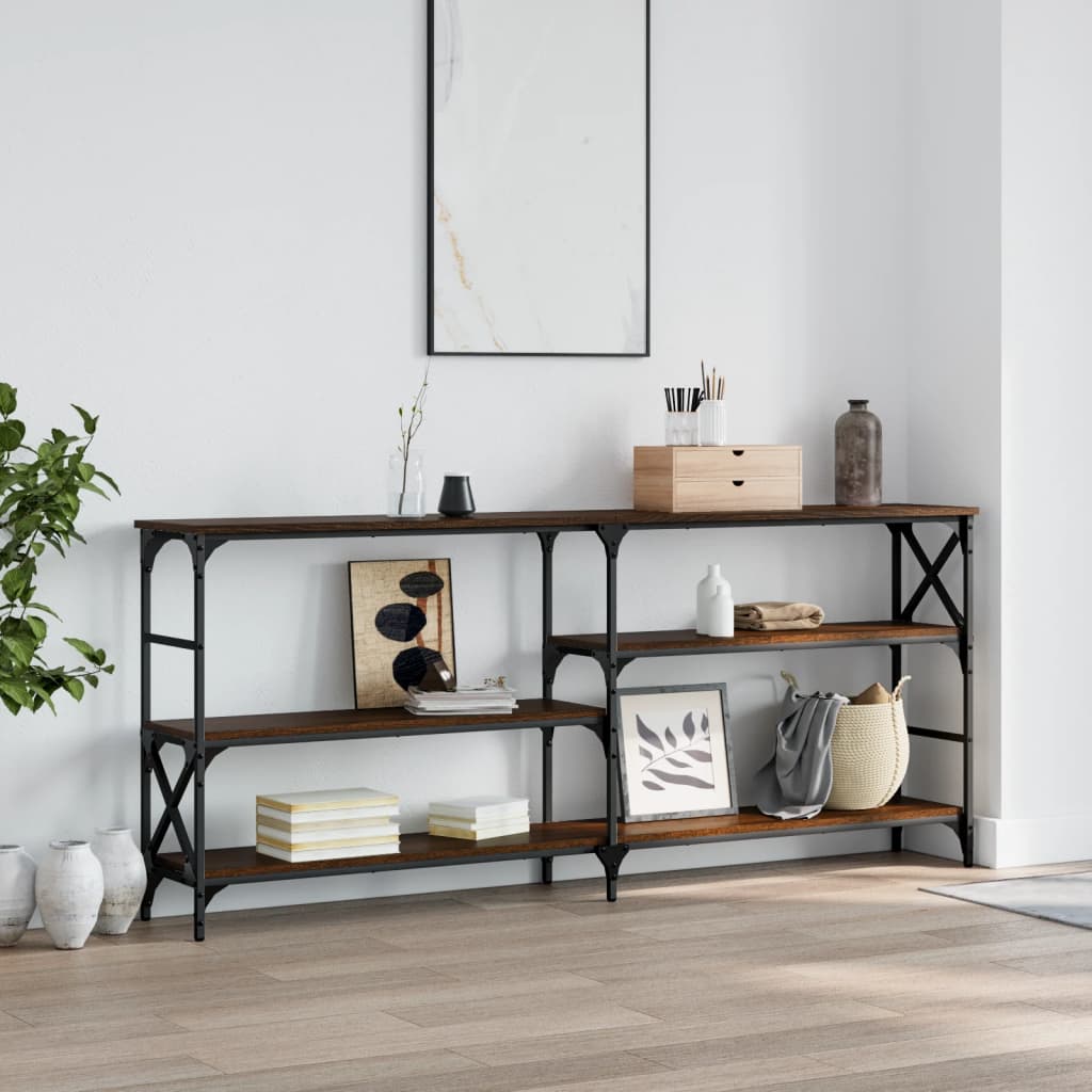 Wandtafel 150X29X76,5 Cm Bewerkt Hout Kleurig
