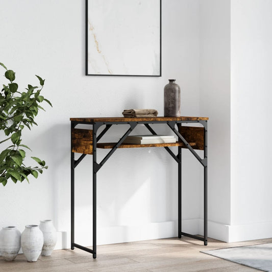 Wandtafel Met Schap 75X30X Bewerkt Hout