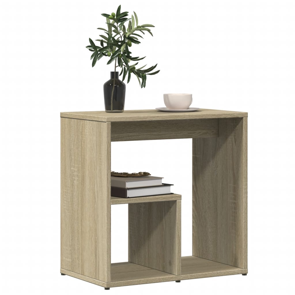 Bijzettafels 50X30X50 Cm Bewerkt Hout Kleurig