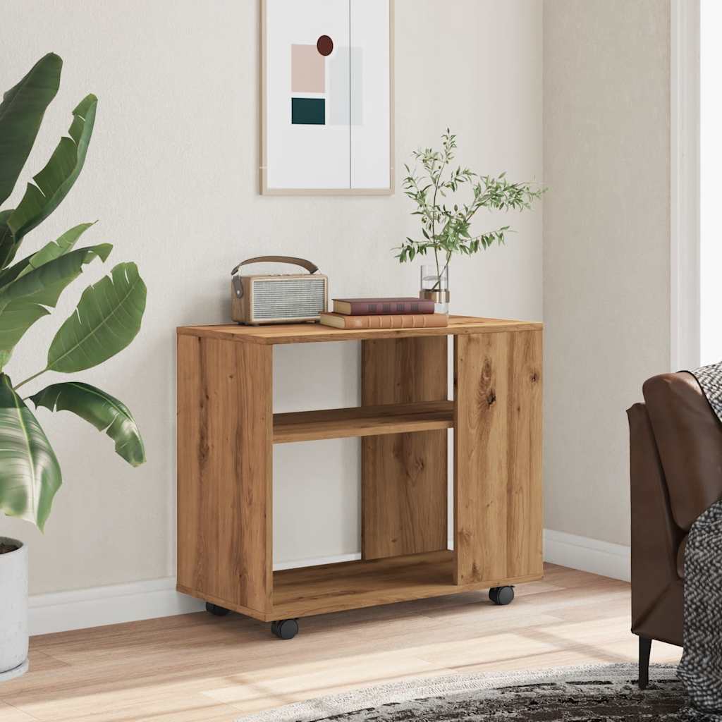 Bijzettafel 70X35X55 Cm Bewerkt Hout