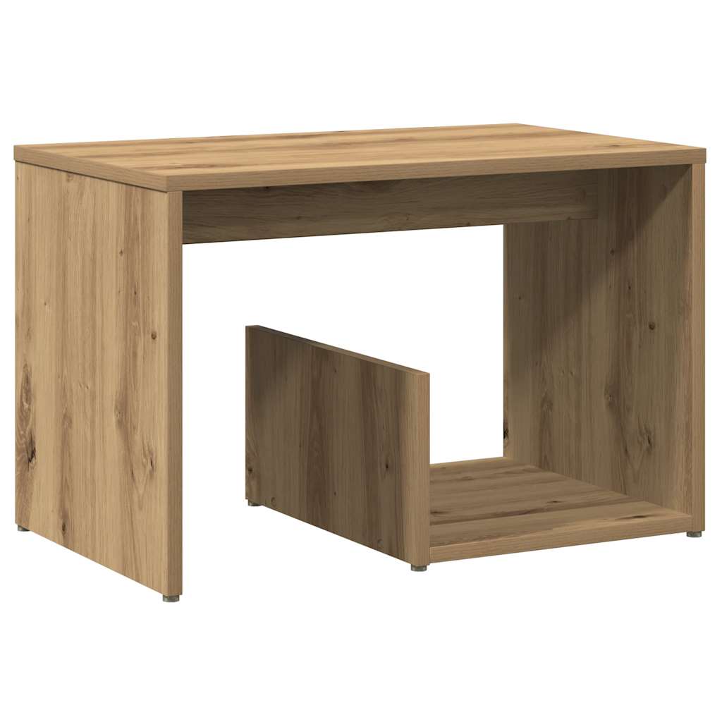 Bijzettafel 59X36X38 Cm Bewerkt Hout