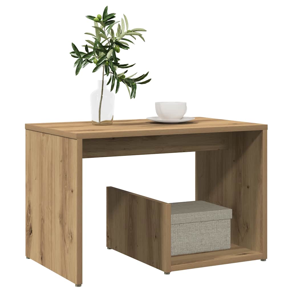 Bijzettafel 59X36X38 Cm Bewerkt Hout