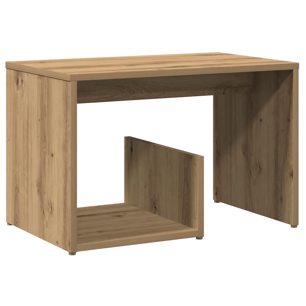 Bijzettafel 59X36X38 Cm Bewerkt Hout