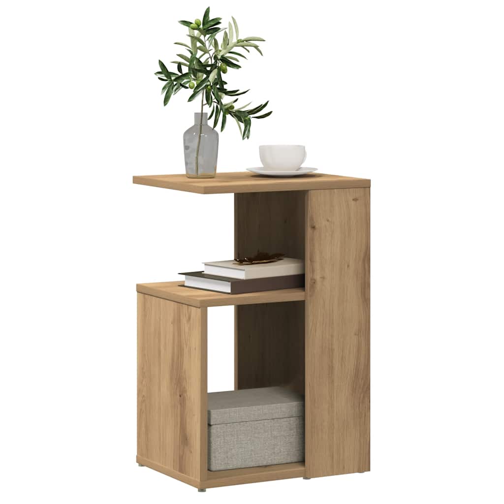 Bijzettafel 36X30X56 Cm Bewerkt Hout