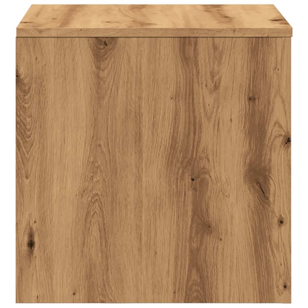 Bijzettafels Bewerkt Hout Artisanaal Eikenkleur