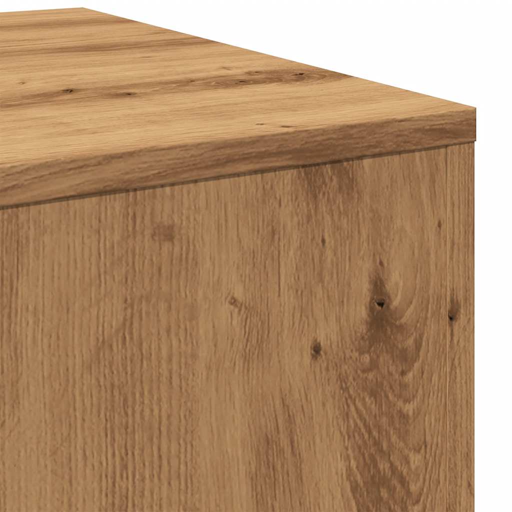 Bijzettafels Bewerkt Hout Artisanaal Eikenkleur
