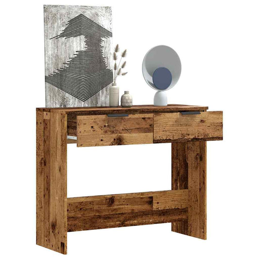 Wandtafel 90X36X75 Cm Bewerkt Hout Kleurig