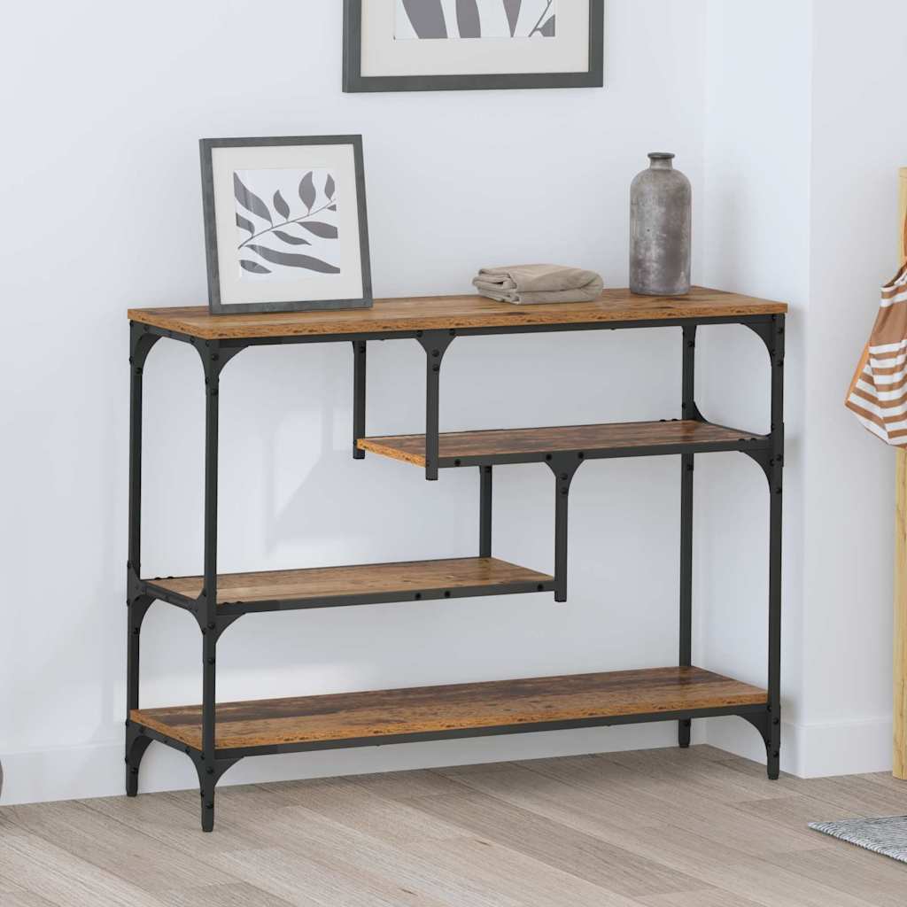 Wandtafel 100X30X75 Cm Bewerkt Hout Eikenkleurig