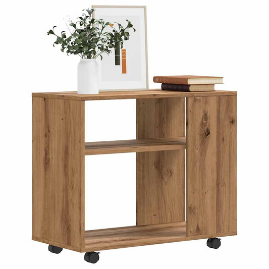 Bijzettafel 70X35X55 Cm Bewerkt Hout